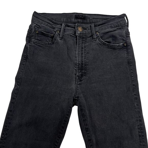 MOTHER The Insider Crop Step Fray Not Guilty Wash (Washed Black) Size 26 - Picture 3 of 16